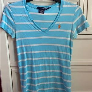 ralph lauren short sleeve v-neck (XS)